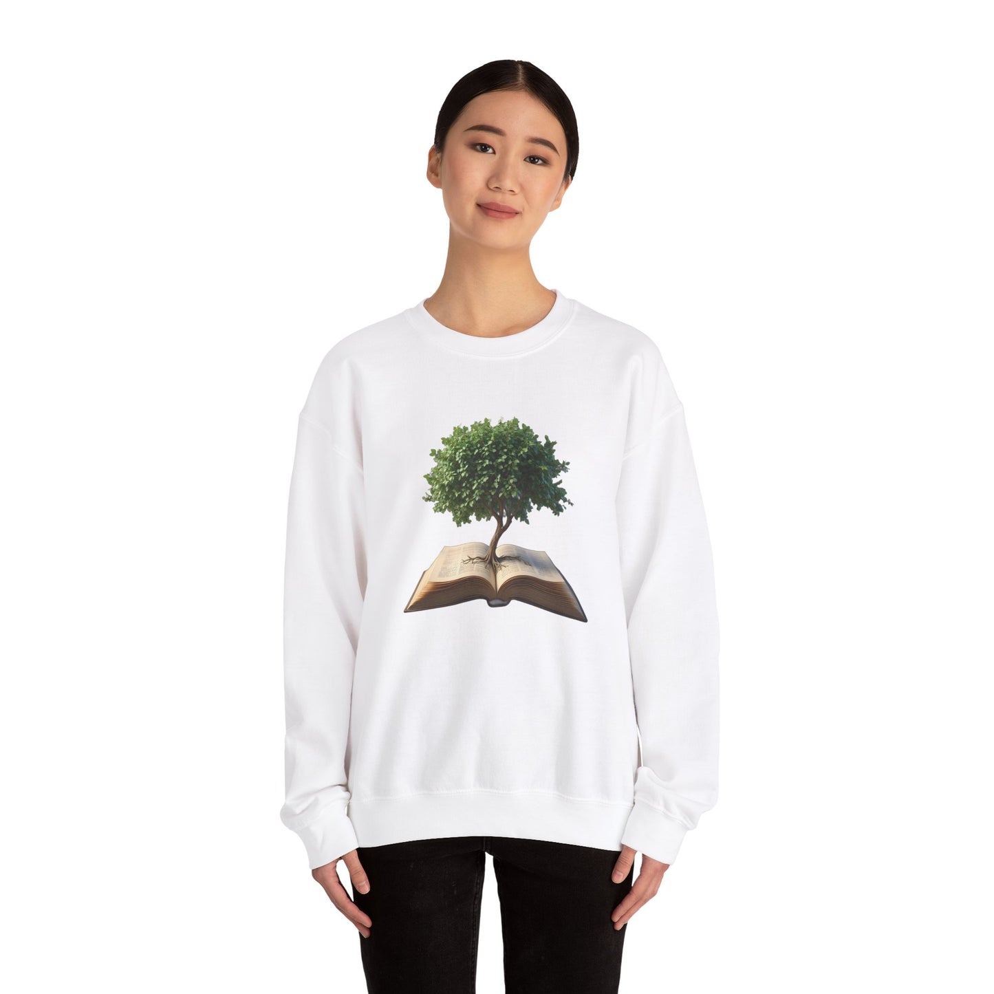 "𝒯𝓇ℯℯ ℴ𝒻 𝓀𝓃ℴ𝓌𝓁ℯ𝒹ℊℯ"" Crewneck Sweatshirt