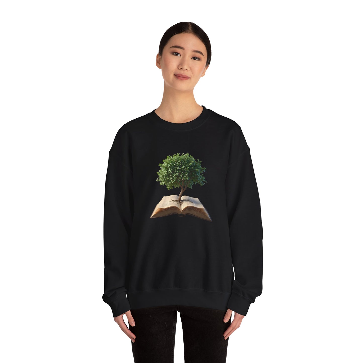 "𝒯𝓇ℯℯ ℴ𝒻 𝓀𝓃ℴ𝓌𝓁ℯ𝒹ℊℯ"" Crewneck Sweatshirt